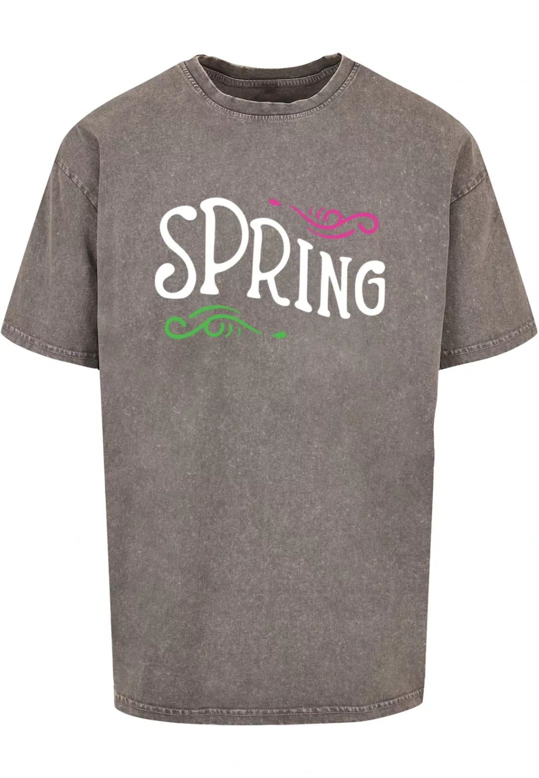 Merchcode T-Shirt "Merchcode Herren Spring text - Acid Washed Heavy Oversiz günstig online kaufen