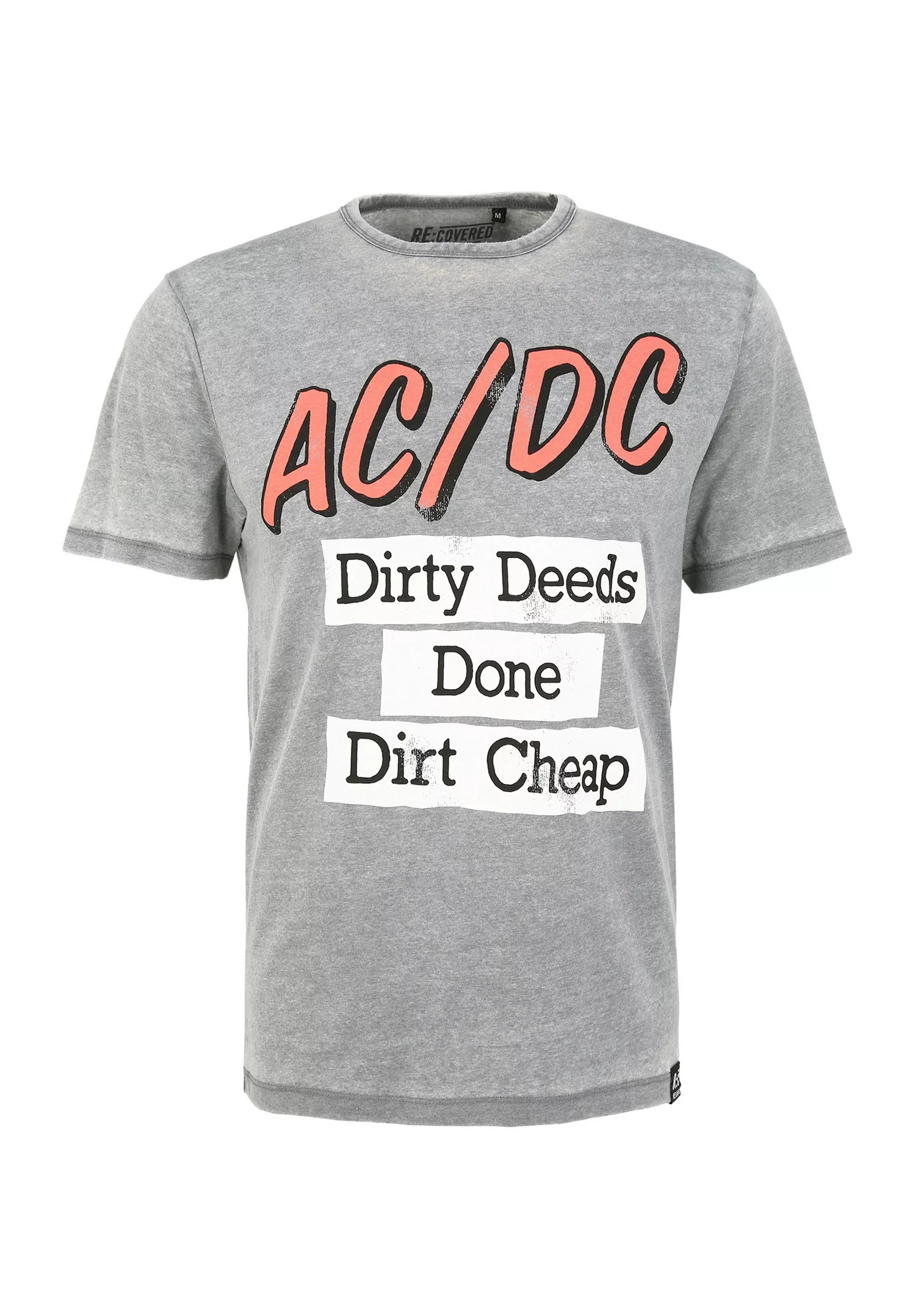 Recovered T-Shirt "ACDC Dirty Deeds Done Cheap", mit coolem AC/DC-Print günstig online kaufen