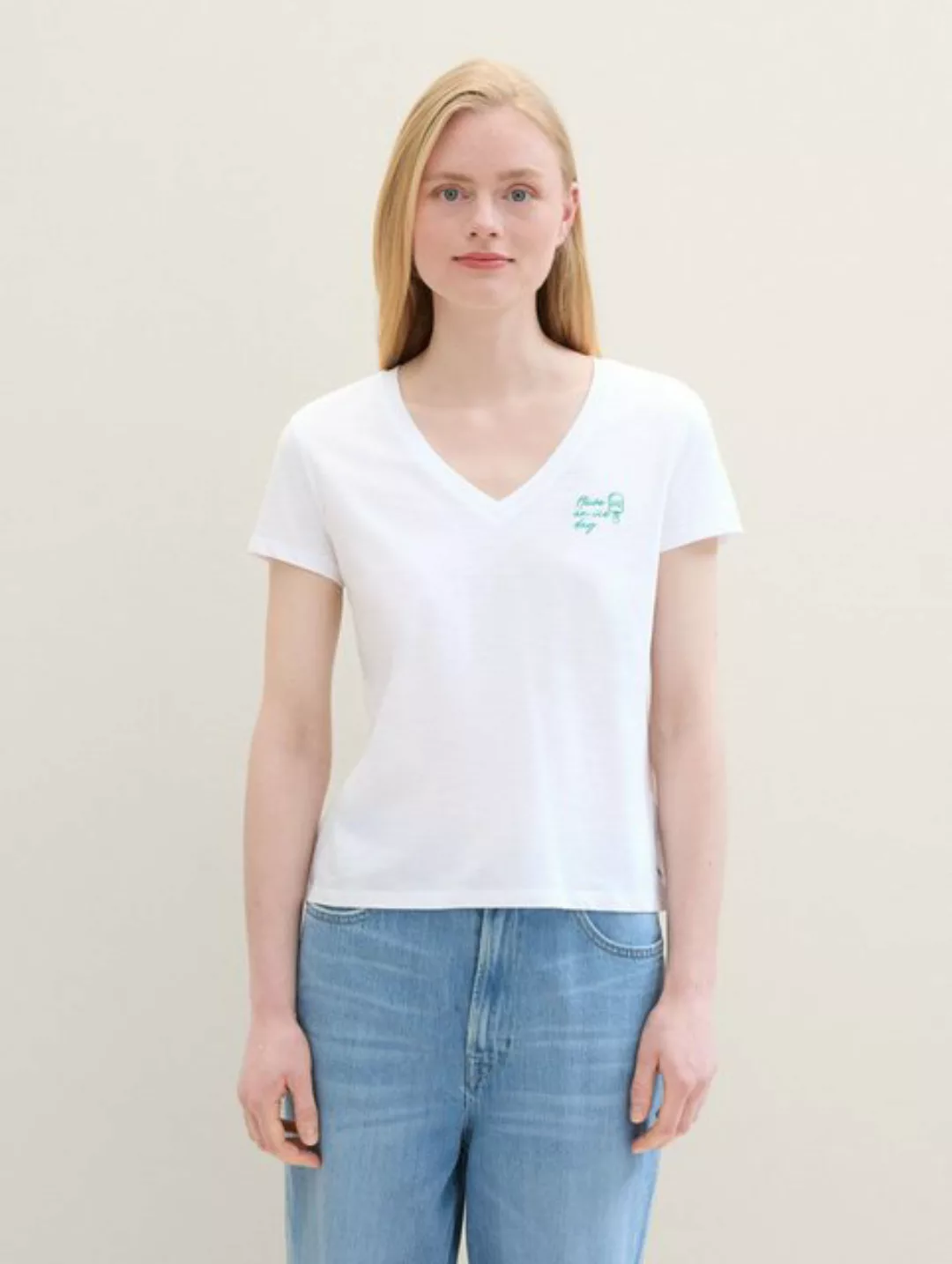 TOM TAILOR Denim T-Shirt T-Shirt aus Bio-Baumwolle günstig online kaufen