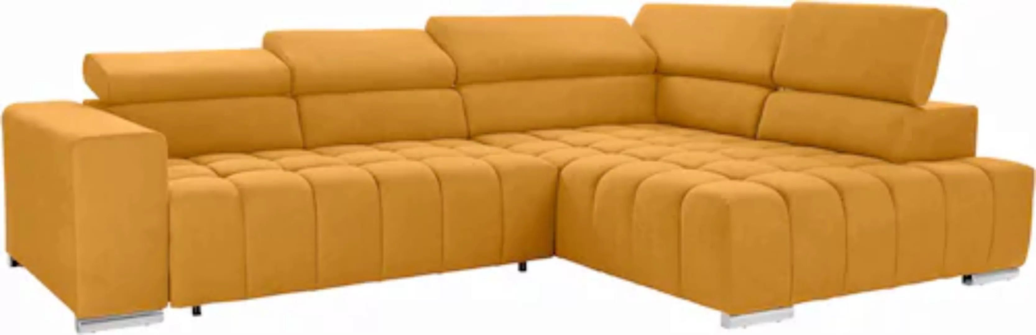 exxpo - sofa fashion Ecksofa "Elias, aktuelle Kreuzsteppung im Sitz, bequem günstig online kaufen