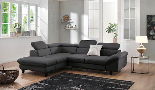 Home affaire Ecksofa »Pilot L-Form«, mit Kopfteilverstellung, wahlweise mit günstig online kaufen
