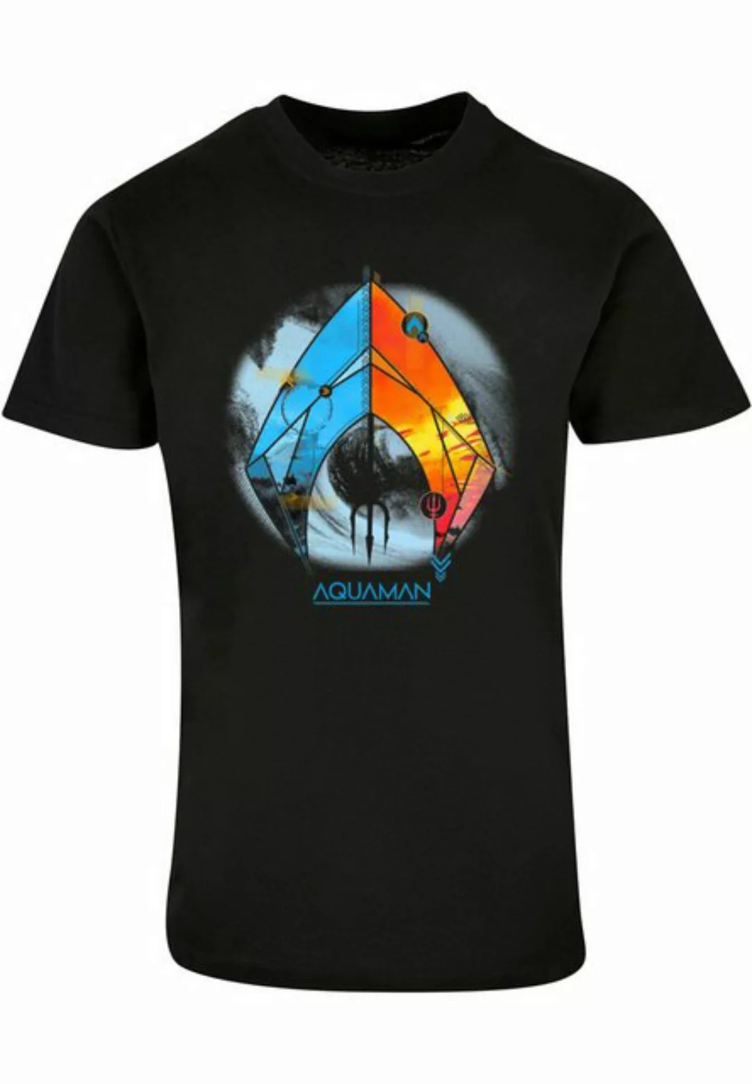 ABSOLUTE CULT T-Shirt ABSOLUTE CULT Herren Aquaman - Tropical Logo Basic T- günstig online kaufen