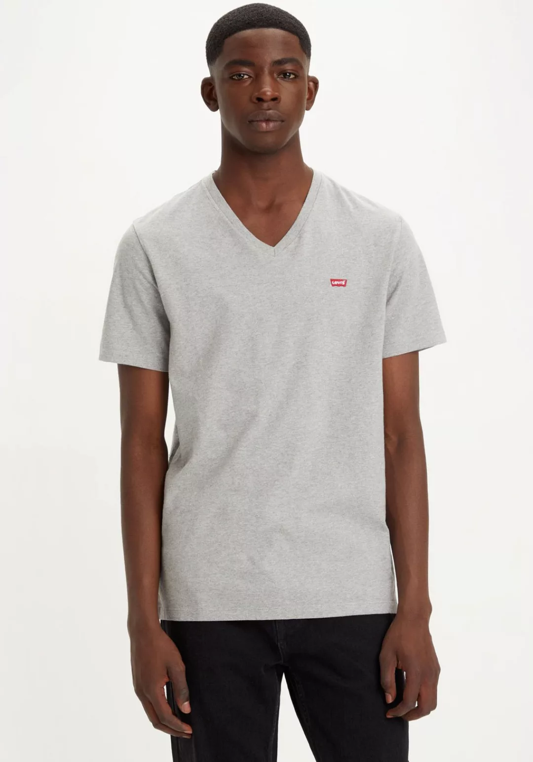 Levis V-Shirt "LE ORIGINAL HM VNECK", mit Logostickerei günstig online kaufen