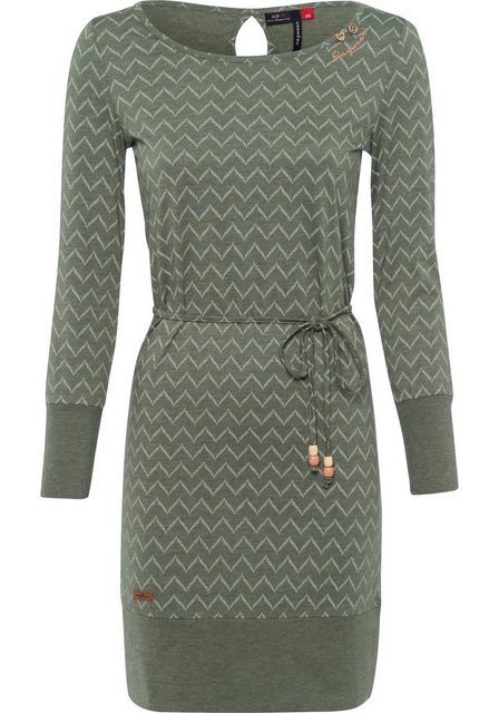 Ragwear Jerseykleid SOHO LONG ZIG ZAG O (2-tlg., mit Bindegürtel) mit Zig Z günstig online kaufen