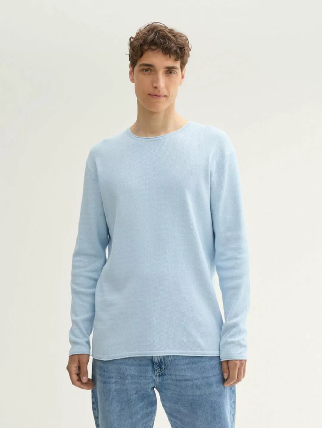 TOM TAILOR Denim Strickpullover Strukturierter Pullover günstig online kaufen