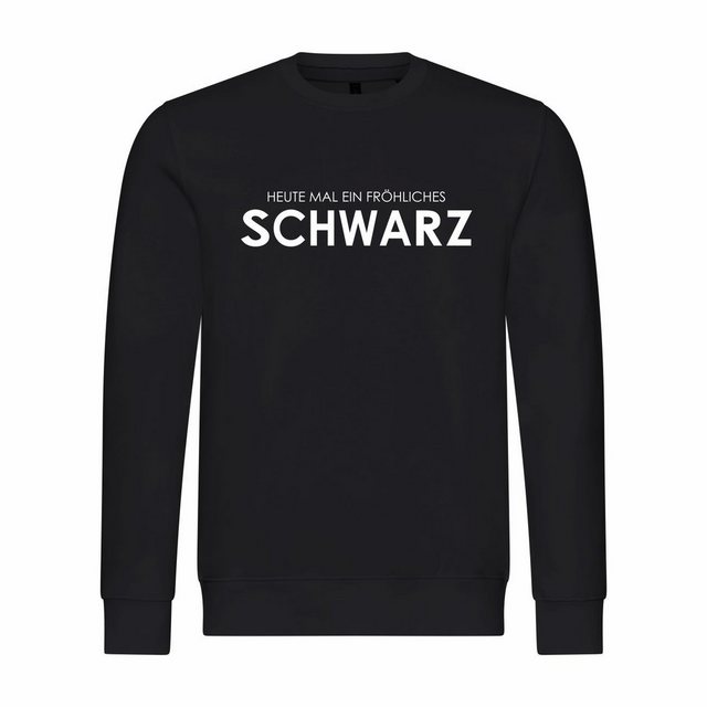 deinshirt Kapuzenpullover Herren Pullover Heute mal ein fröhliches Schwarz günstig online kaufen