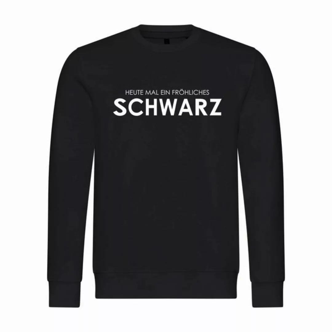 deinshirt Kapuzenpullover Herren Pullover Heute mal ein fröhliches Schwarz günstig online kaufen