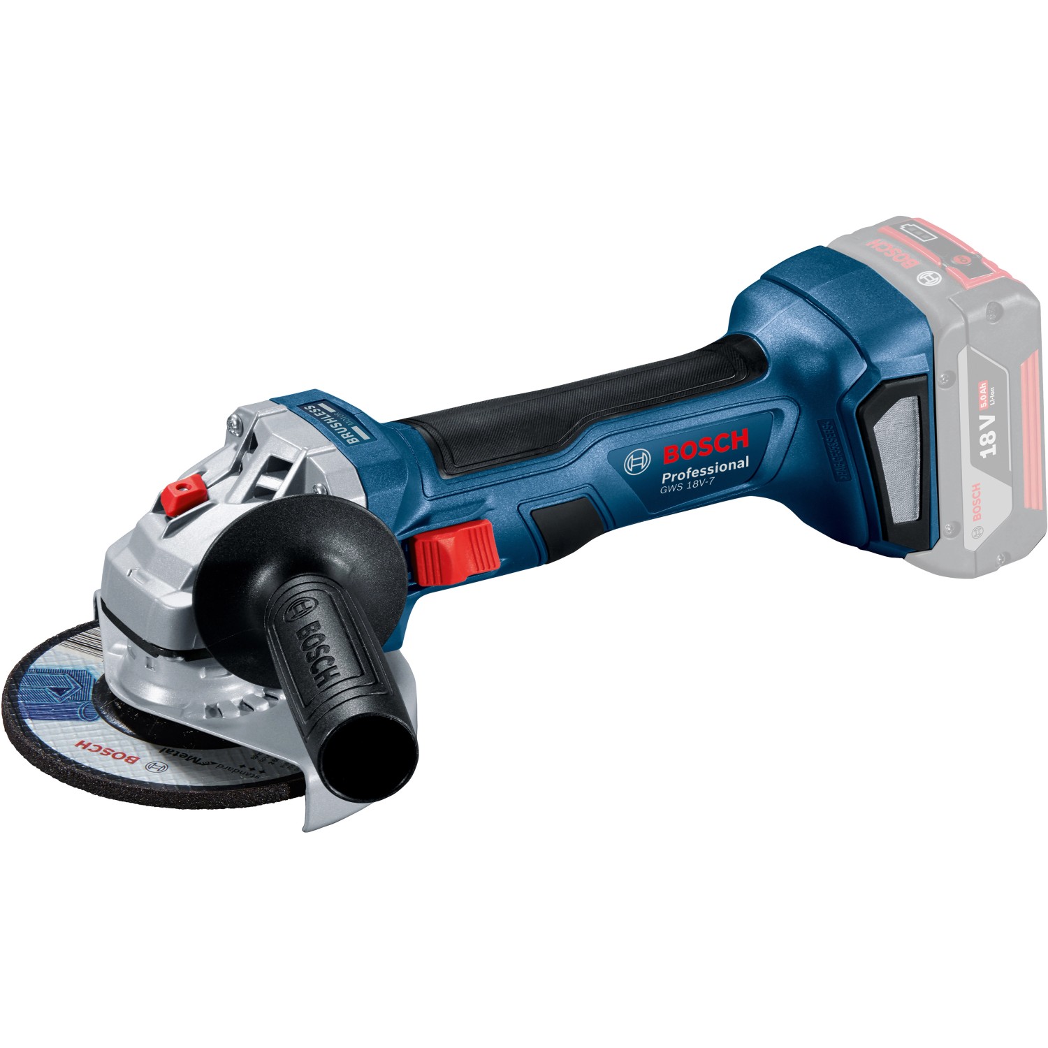 Bosch Professional Akku-Winkelschleifer GWS 18 V-7 Solo inkl. L-Boxx günstig online kaufen