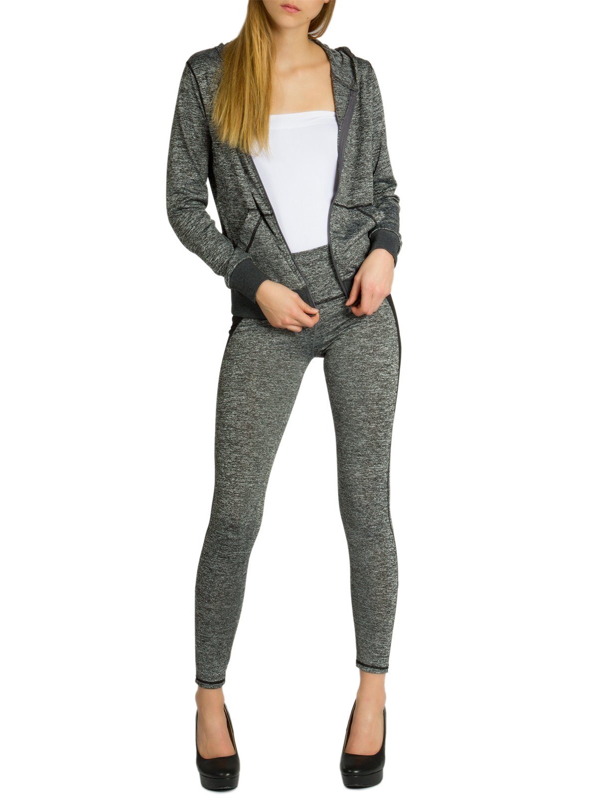 Caspar Trainingsanzug JG001 stylischer Damen Jogginganzug günstig online kaufen