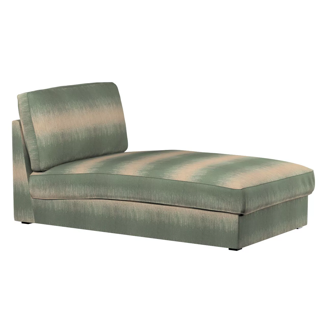 Bezug für Kivik Recamiere Sofa, grün-beige, Bezug für Kivik Recamiere, Livi günstig online kaufen