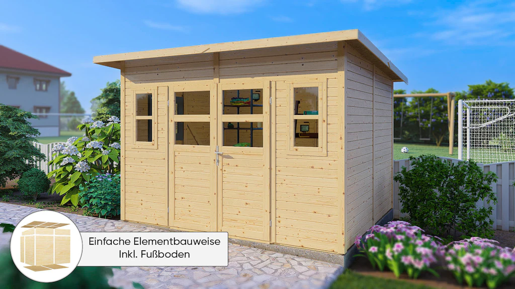 KONIFERA Gartenhaus "Felix 4", Inklusive Fußboden günstig online kaufen