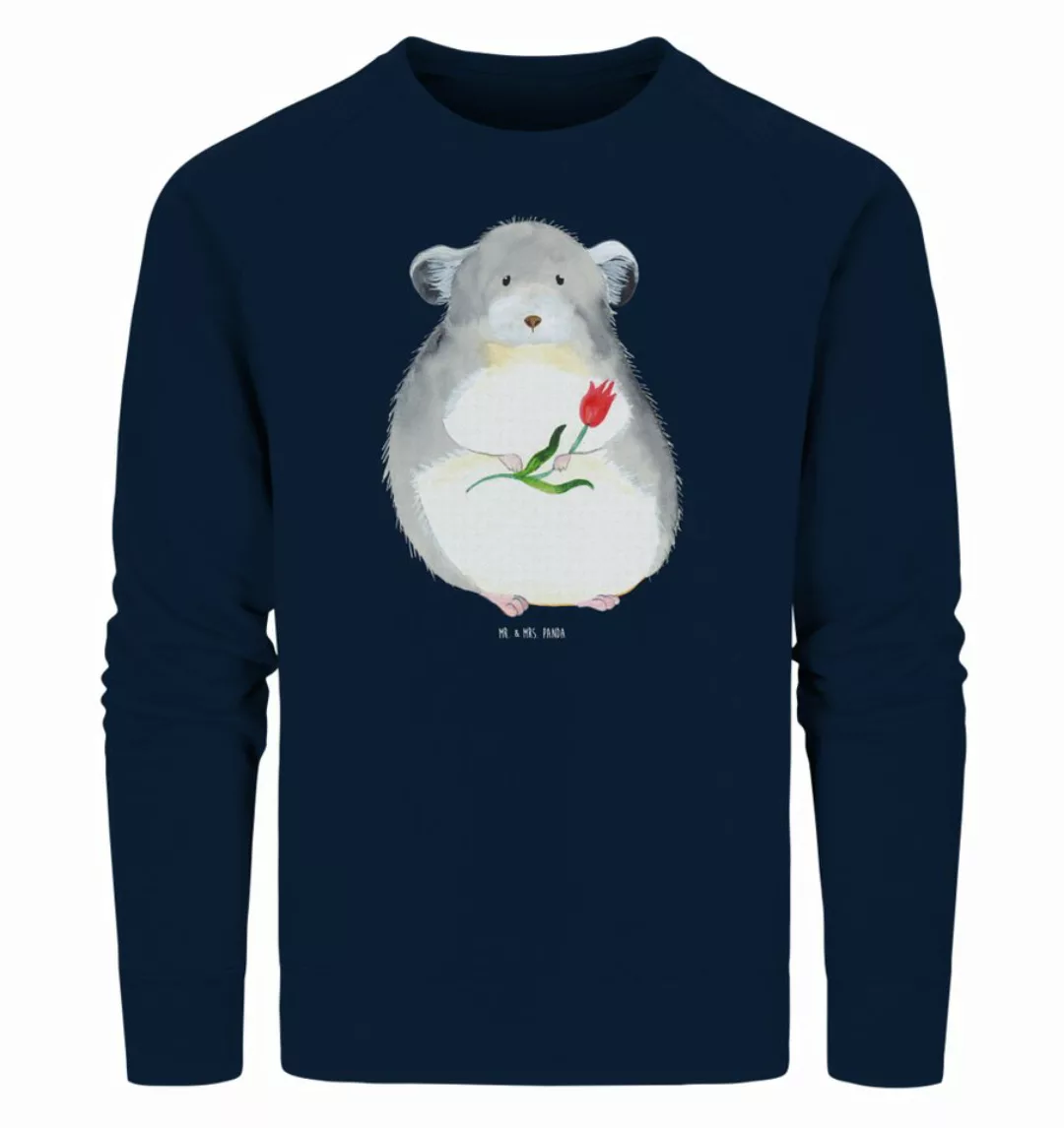 Mr. & Mrs. Panda Longpullover Größe L Chinchilla mit Blume - French Navy - günstig online kaufen