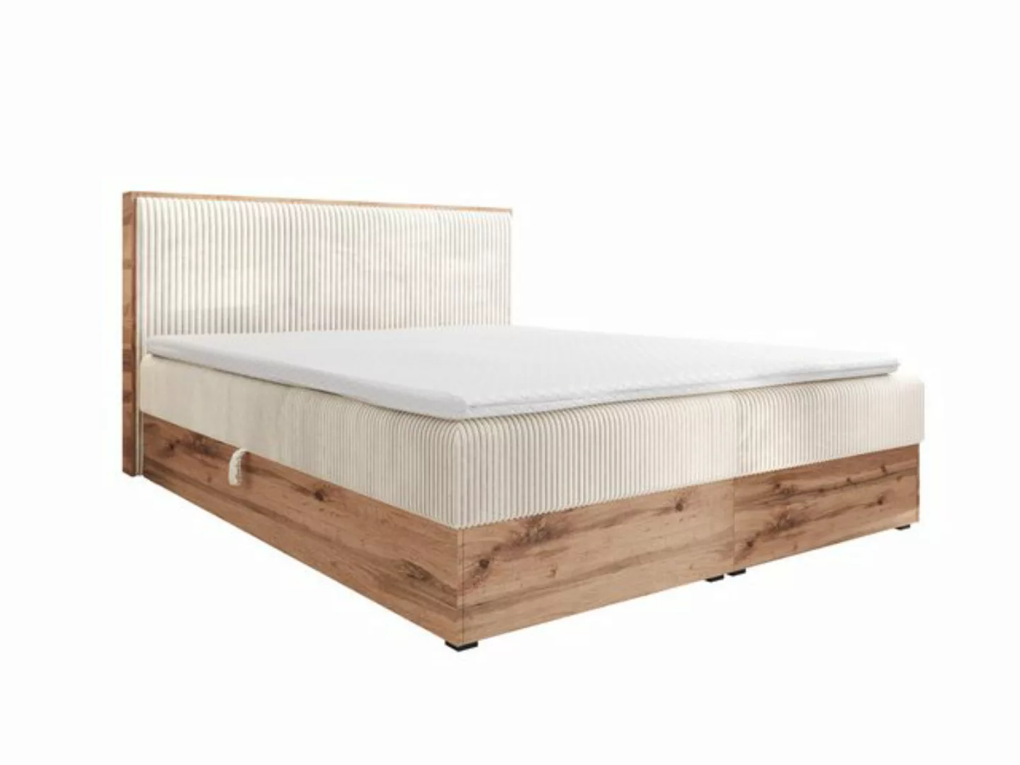 AN-MOEBEL4U Boxspringbett Boxspringbett TESSA in Stoff Cord, hochwertiger T günstig online kaufen