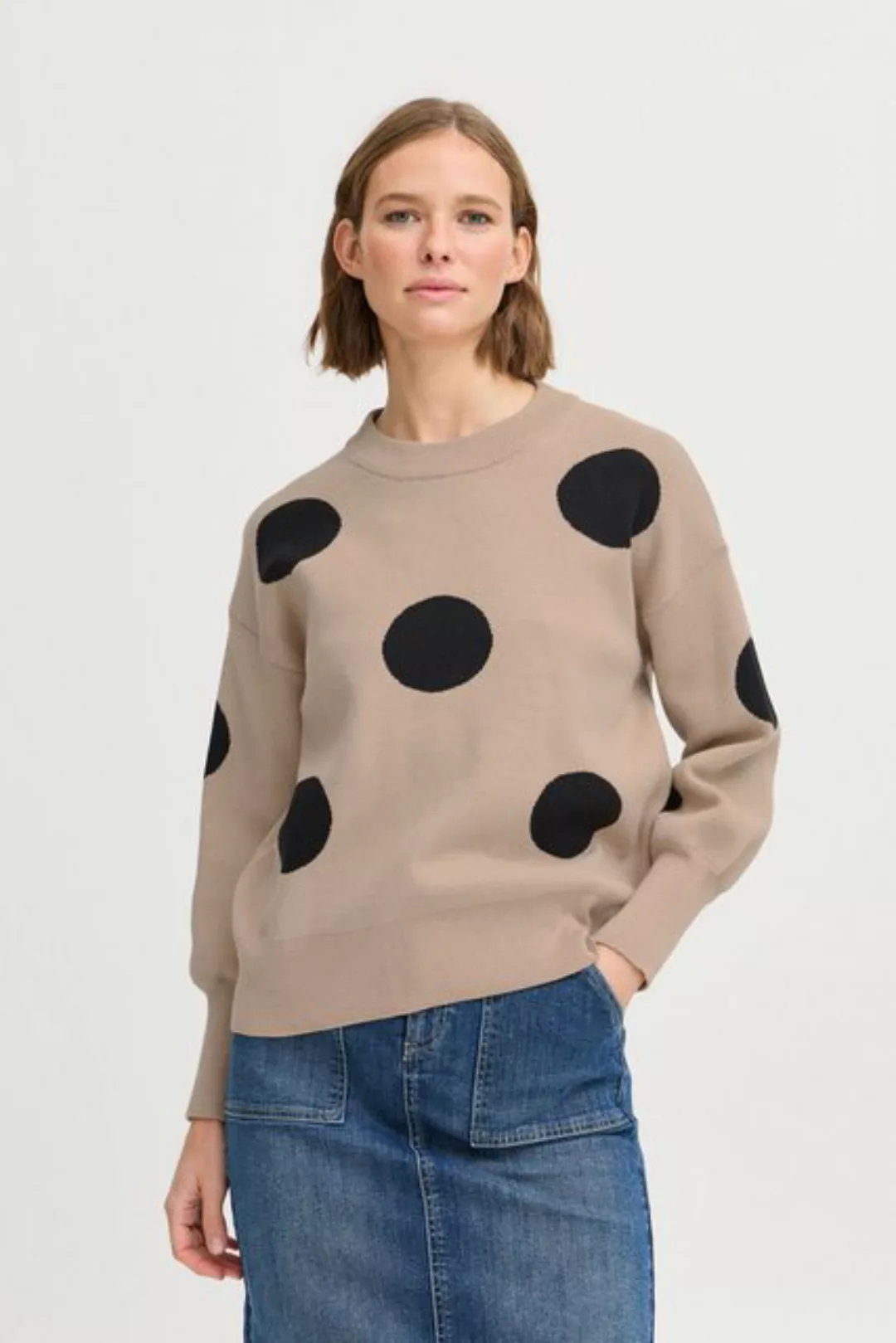 b.young Strickpullover BYOMME DOT JUMPER - Moderner Strickpullover günstig online kaufen