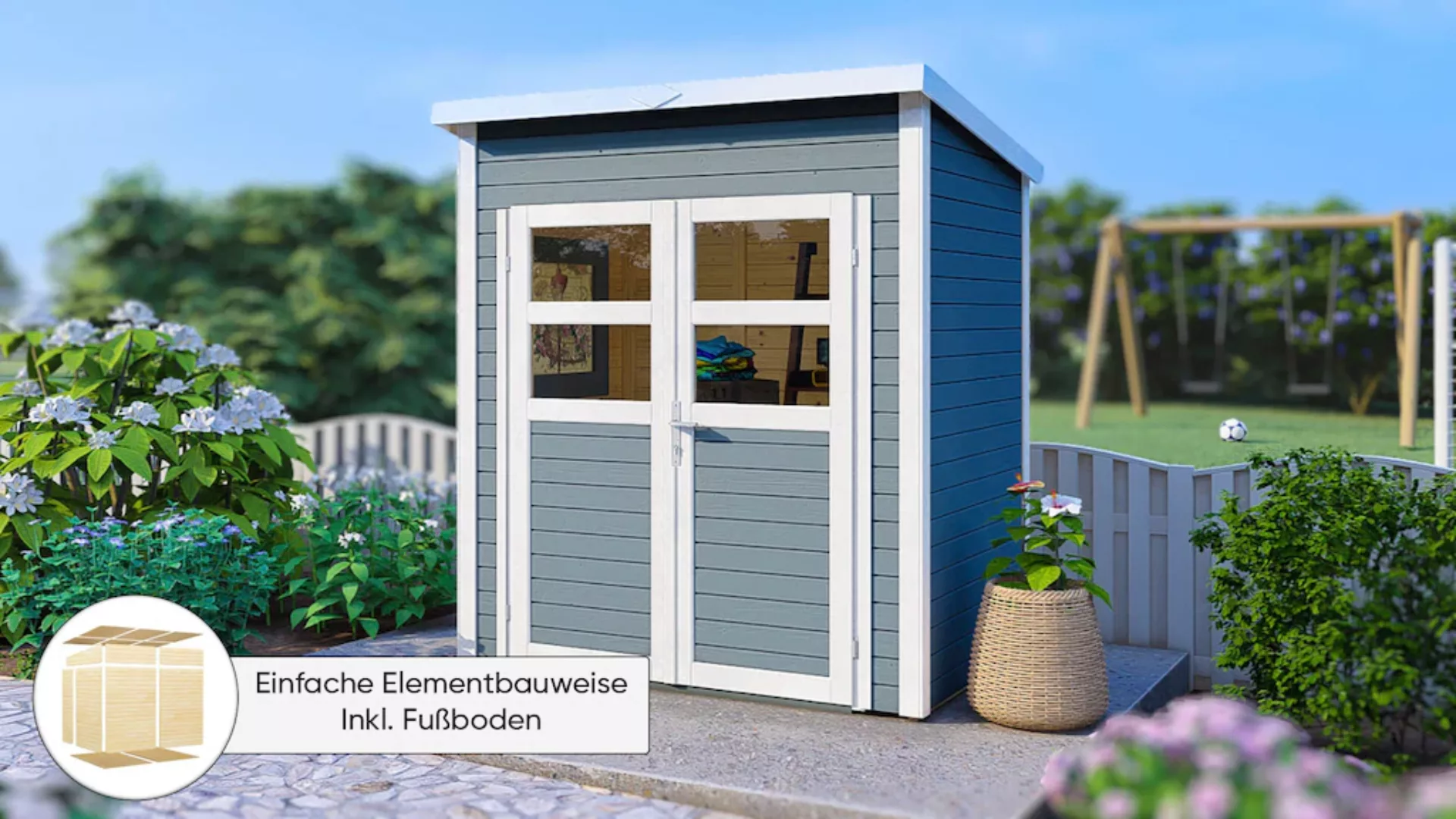 KONIFERA Gartenhaus "Felix 1", Inklusive Fussboden günstig online kaufen