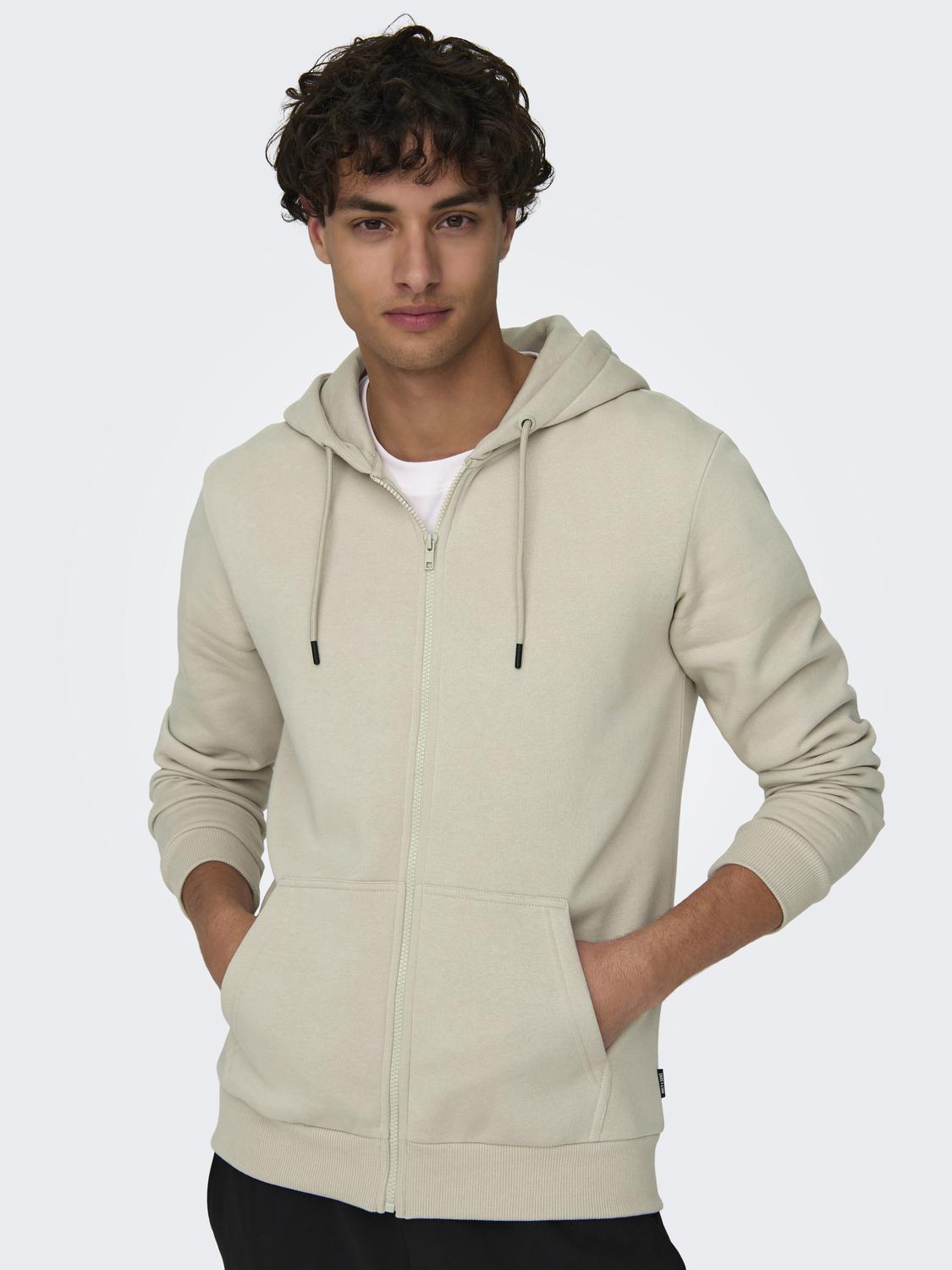 ONLY & SONS Kapuzensweatshirt "ONSCERES ZIP THR. HOODIE SWEAT NOOS" günstig online kaufen