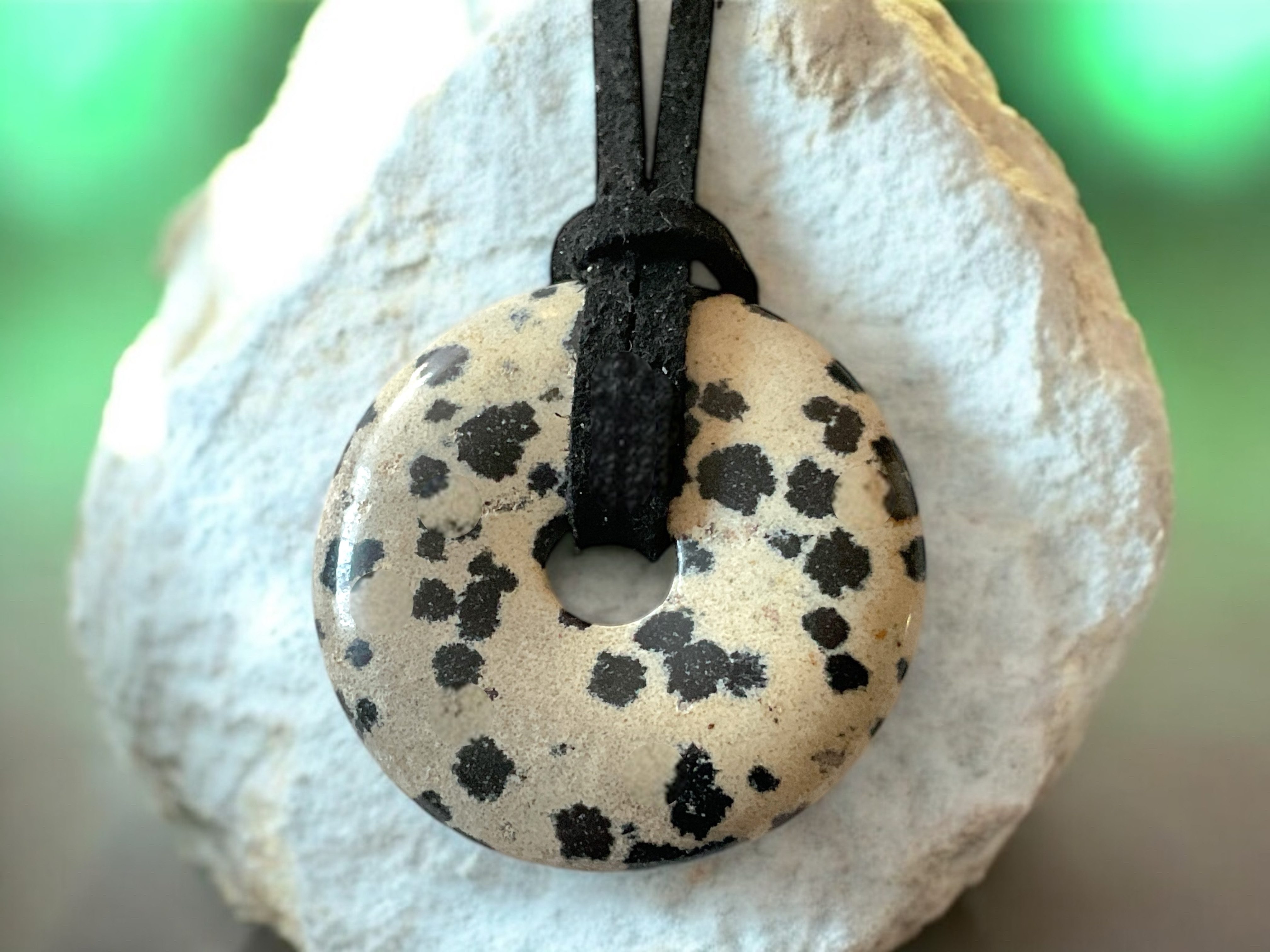Steinfixx® Lange Kette echter Edelsteindonut 30 günstig online kaufen