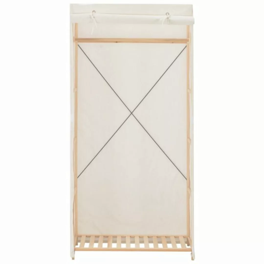 vidaXL Kleiderschrank Kleiderschrank Stoffschrank Weiß 79 x 40 x 170 cm Sto günstig online kaufen