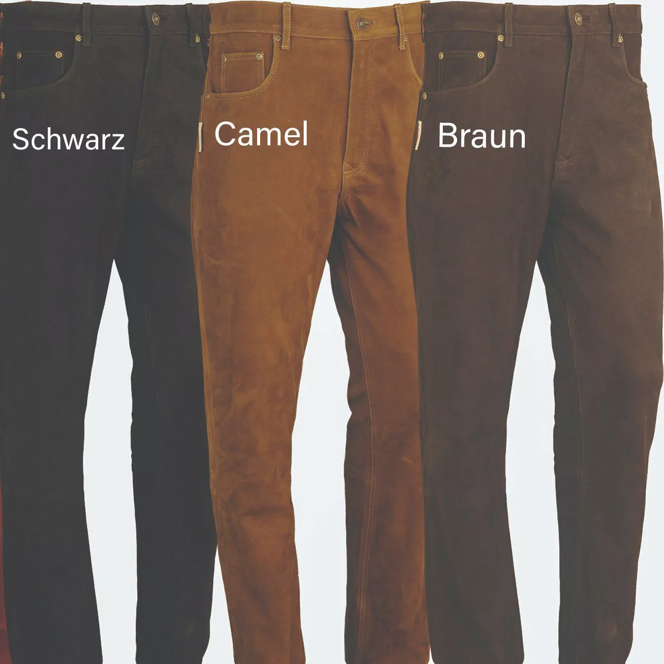 Fuente Leather Wears Lederhose Lederjeans Herren -5 Pocket Lederhose lang N günstig online kaufen