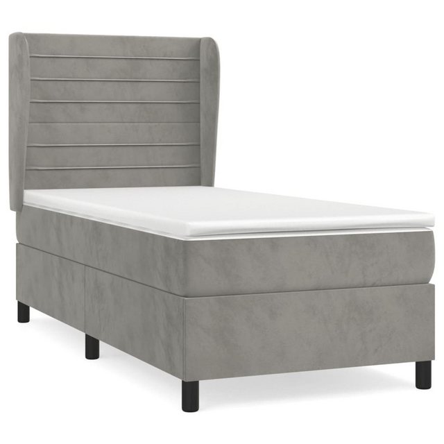 vidaXL Boxspringbett Bett Boxspringbett mit Matratze & Topper Samt versch. günstig online kaufen