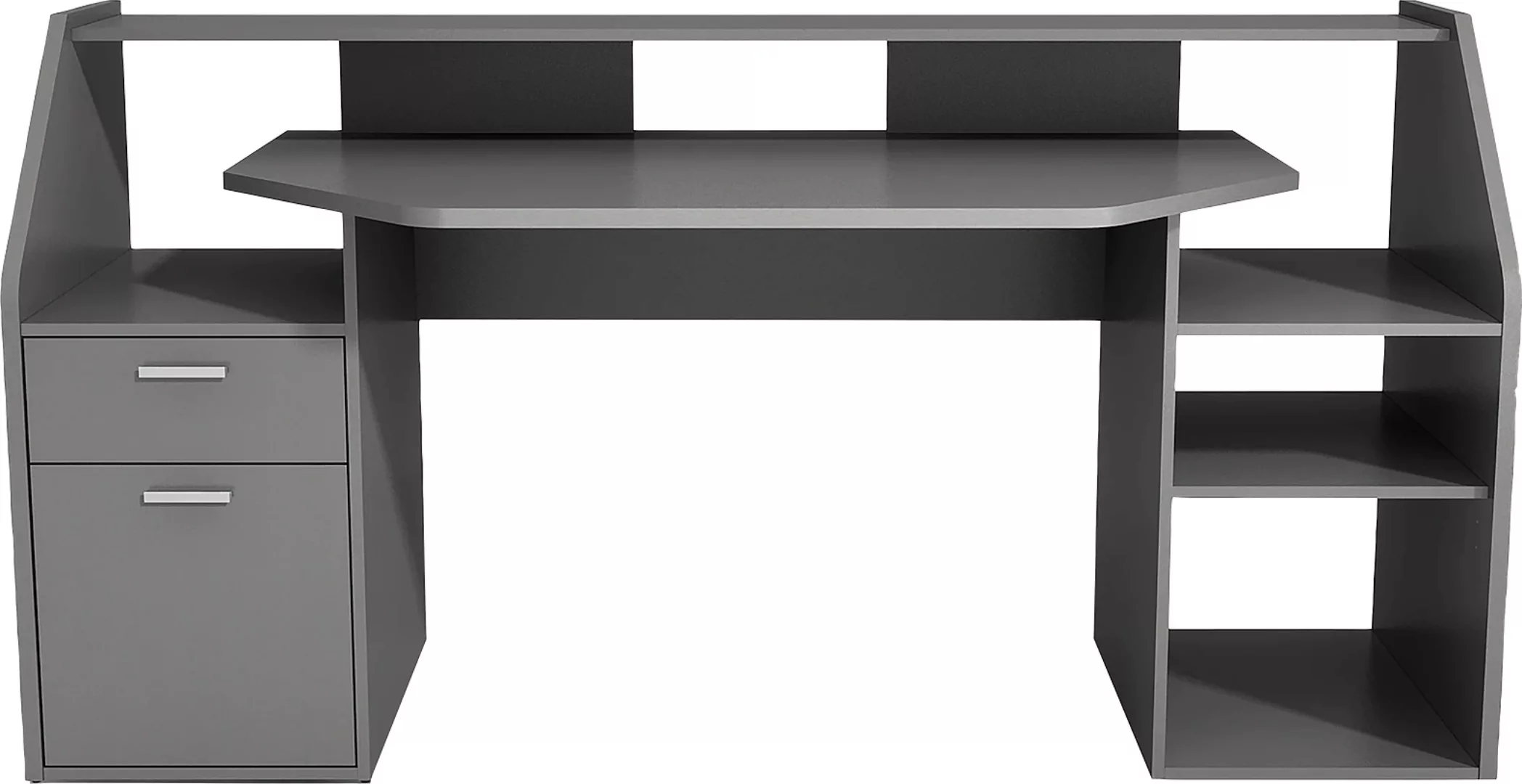 FMD Gamingtisch "Zocker 1, moderner Regalschreibtisch,", Breite 180 cm, vie günstig online kaufen