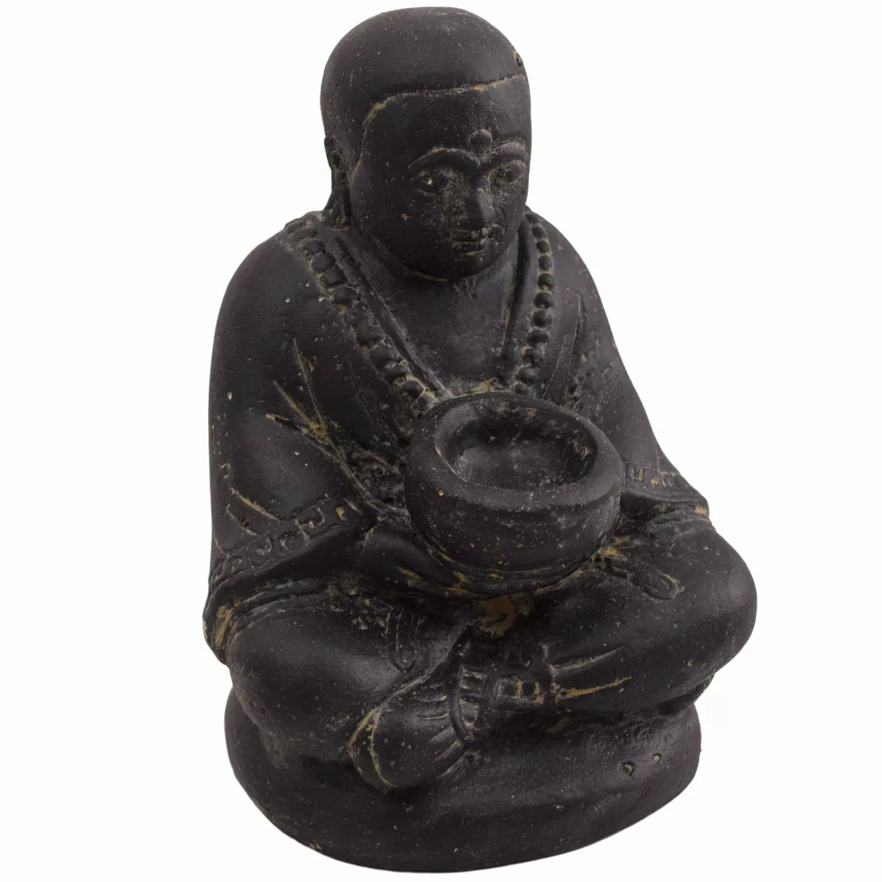 Steinfigur Sitzender Shaolin Mönch Baroda Teelichthalter 21 Cm günstig online kaufen