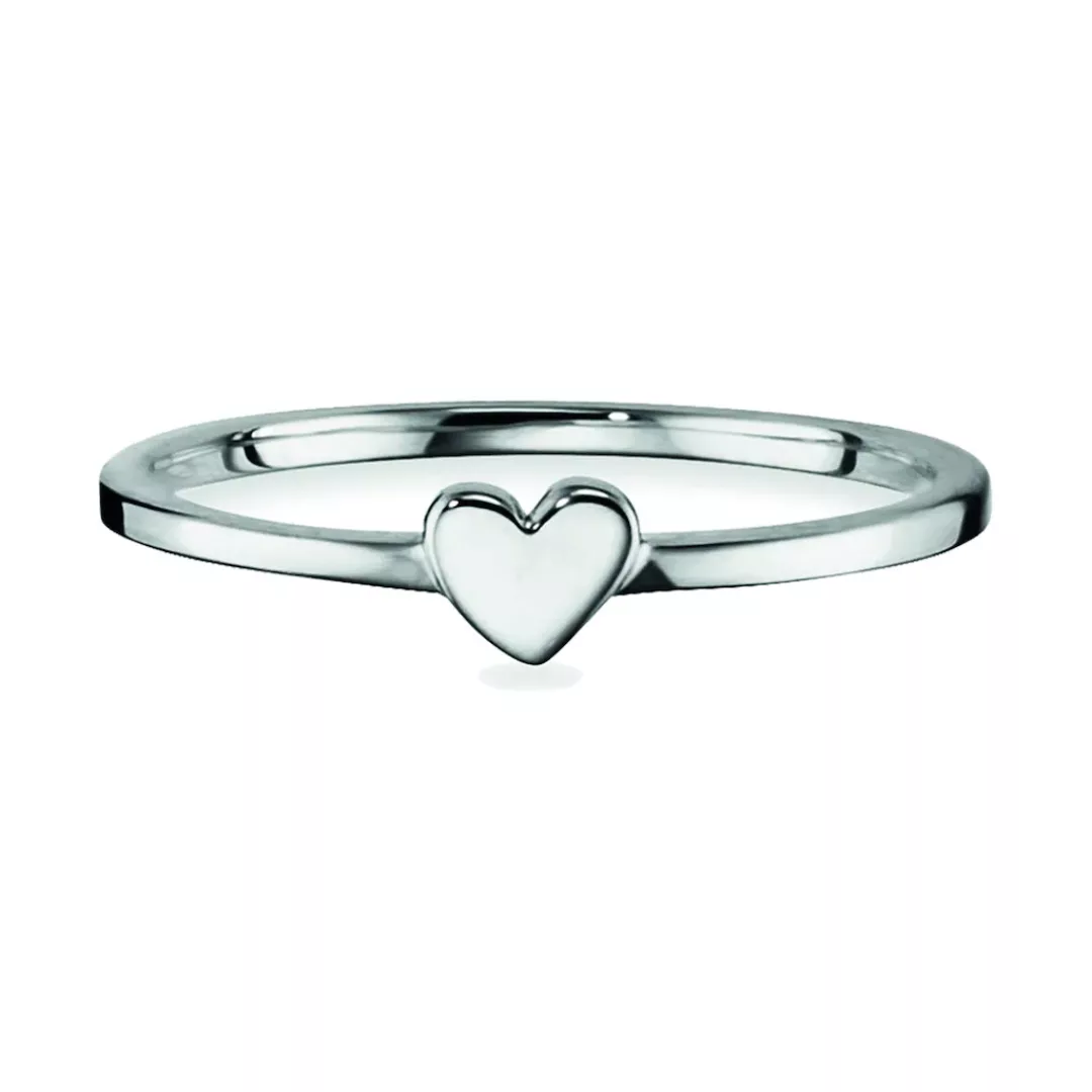 CAÏ Fingerring "925/- Sterling Silber rhodiniert Herz" günstig online kaufen
