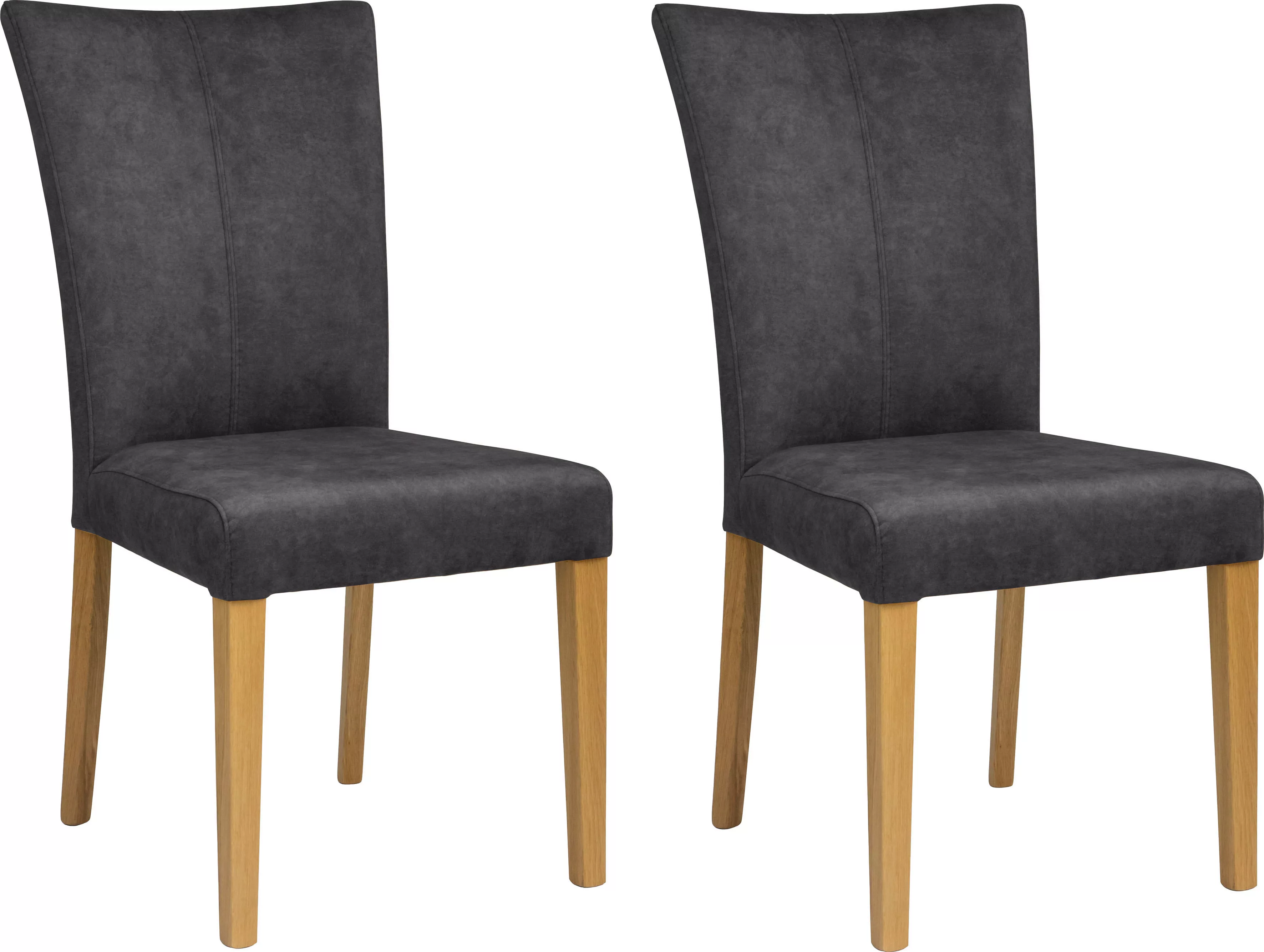 Home affaire 4-Fußstuhl "Aspen", (Set), 2 St., Samtvelours günstig online kaufen