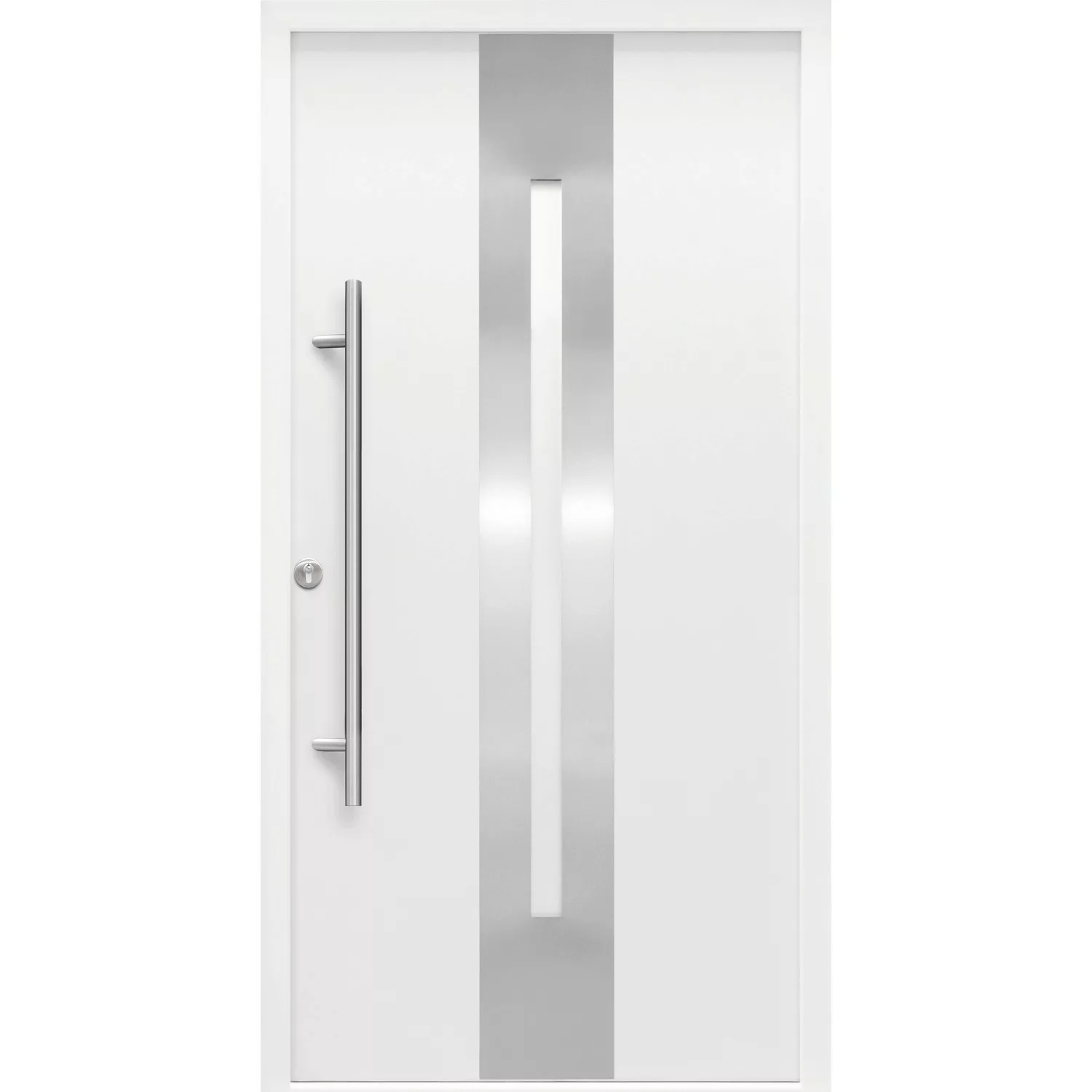 Sicherheits-Haustür ThermoSpace Prime Dublin RC2 Komfort Weiß 100 x 210 cm günstig online kaufen
