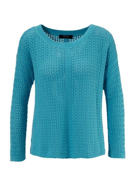 Aniston CASUAL Strickpullover mit ausdrucksvollem Ajour-Muster günstig online kaufen