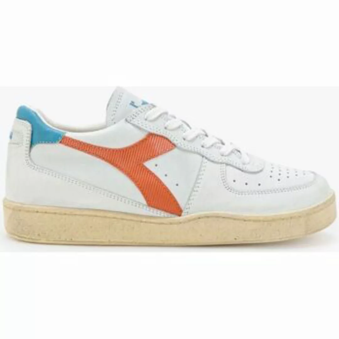 Diadora  Sneaker 179043.C9886 MI BASKET LOW USD-VHITE/ARANCIO günstig online kaufen