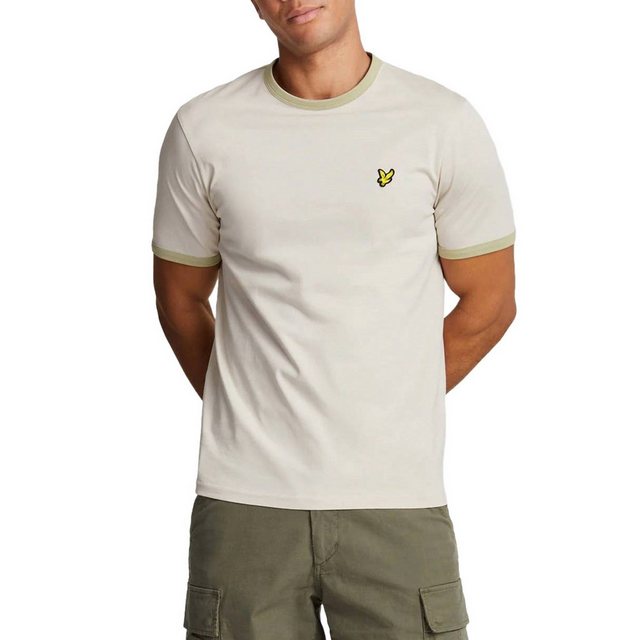 Lyle & Scott T-Shirt T-Shirt Lyle&Scott Ringer kontrastfarbene Bündchen günstig online kaufen