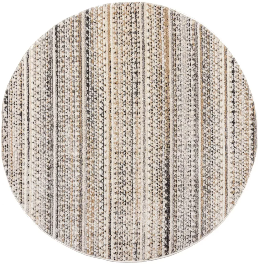 FLAIR RUGS Teppich »Camino Abstraktes«, rund, 8 mm Höhe, Abstraktes Teppich günstig online kaufen