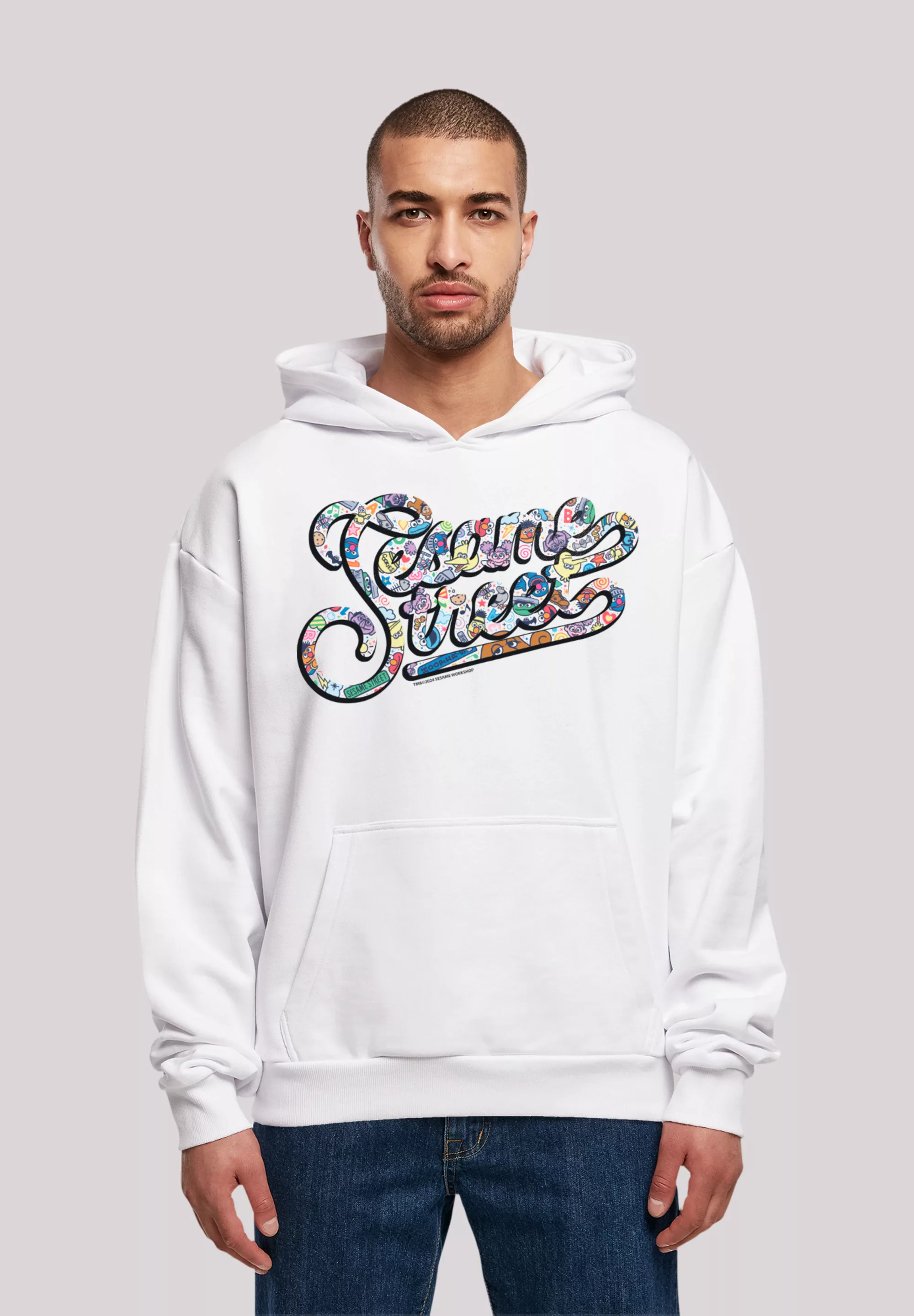 F4NT4STIC Kapuzenpullover "Sesamstraße Coloured lettering", Premium Qualitä günstig online kaufen