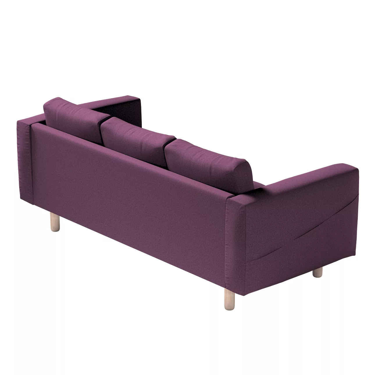 Bezug für Norsborg 3-Sitzer Sofa, pflaume, Norsborg 3-Sitzer Sofabezug, Liv günstig online kaufen