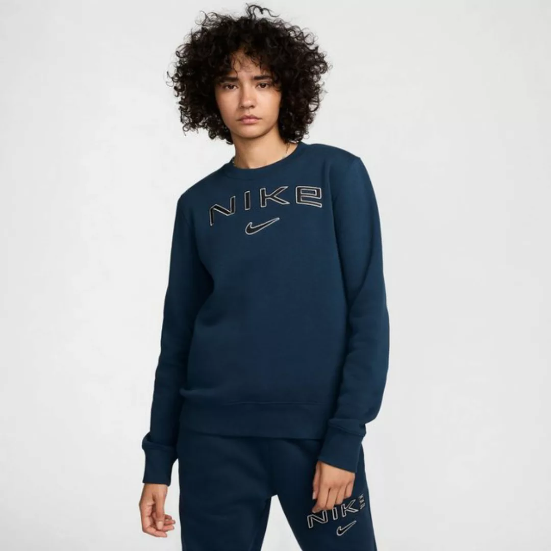 Nike Rundhalspullover Sports Wear PHNX FLC STD Damen Pullover dunkelblau günstig online kaufen