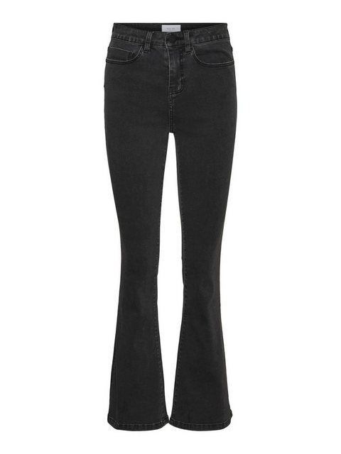 Noisy May Damen Jeans NMSALLIE HW FLARE VI069DG - Flare Fit - Grau - Dark G günstig online kaufen