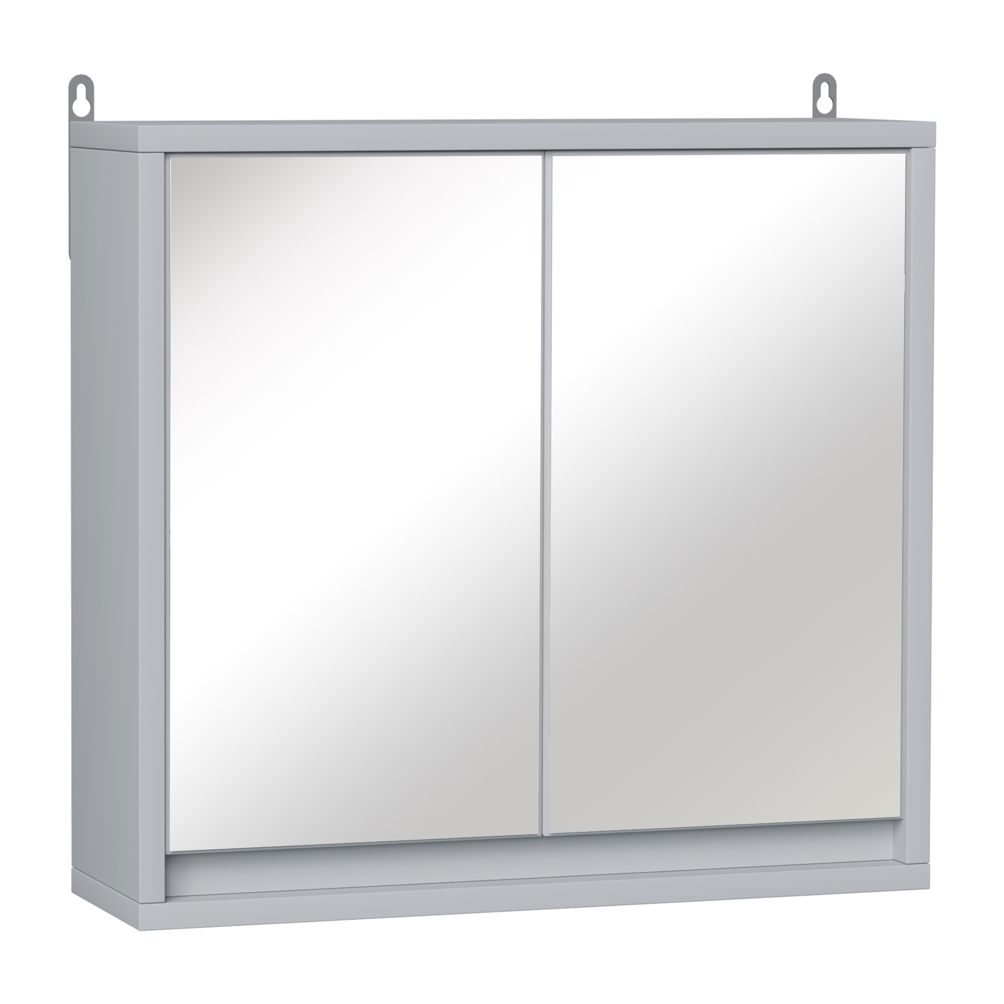 HOMCOM Spiegelschrank Badezimmerschrank Badschrank Hängeschrank Badmöbel mi günstig online kaufen