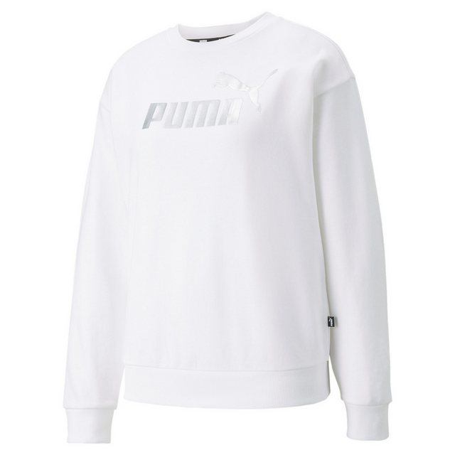 PUMA Fleecepullover Puma Damen Sweatshirt ESS+ Metallic Logo Crew TR 848304 günstig online kaufen