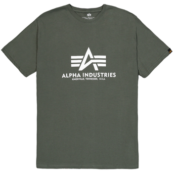 Alpha Industries  T-Shirts & Poloshirts Basic T-Shirt BL - dark olive günstig online kaufen