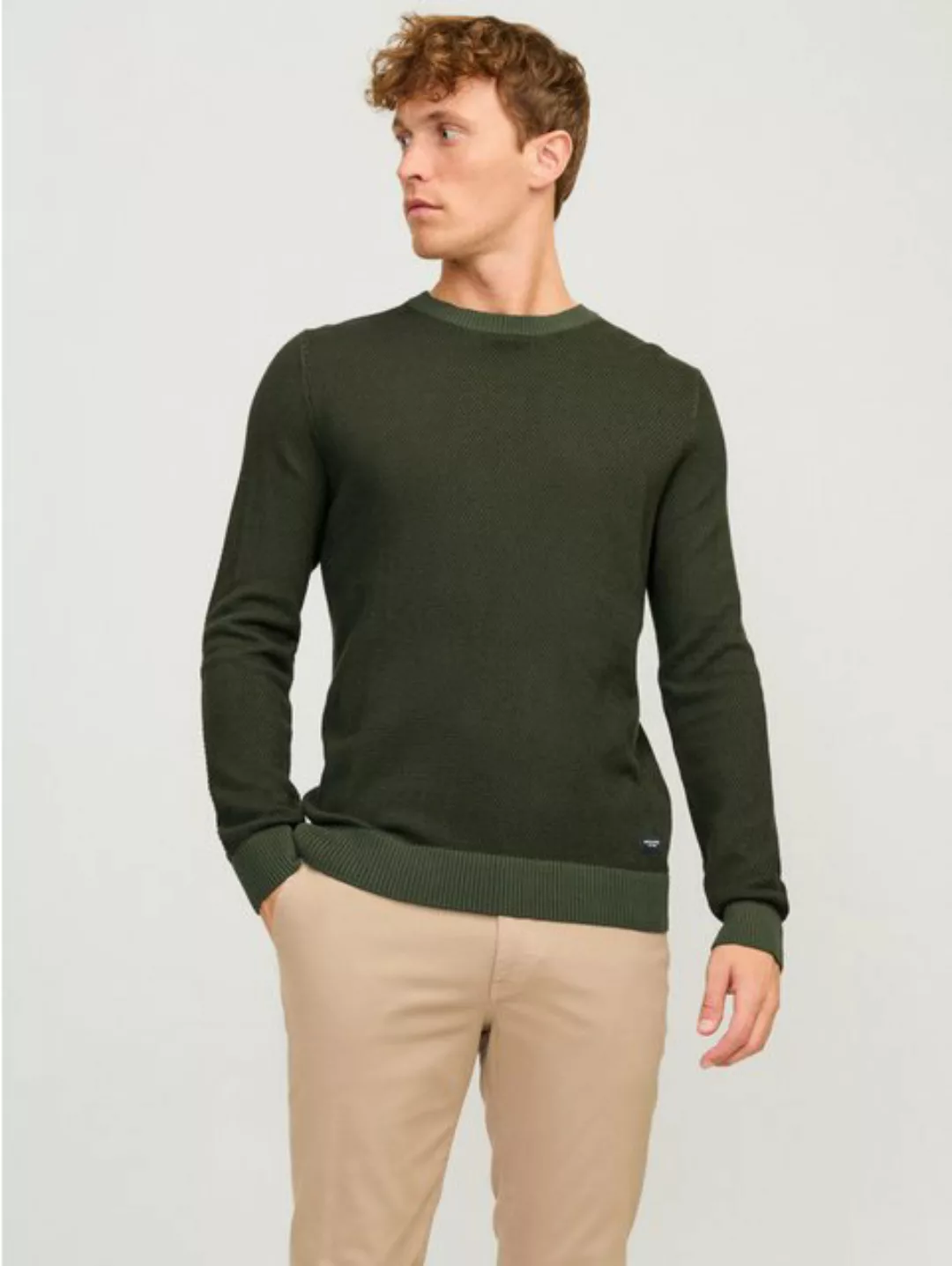 Jack & Jones Rundhalspullover JJEGLOBE KNIT CREW NECK NOOS günstig online kaufen