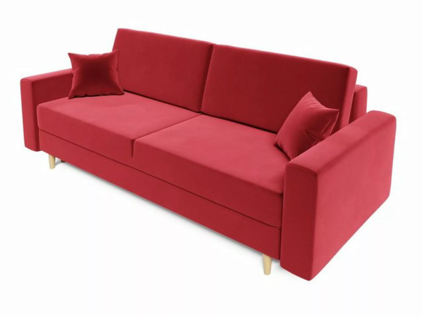 Fun Möbel Schlafsofa Sofa Designersofa BELLA 3-Sitzer mit Schlaffunktion, R günstig online kaufen