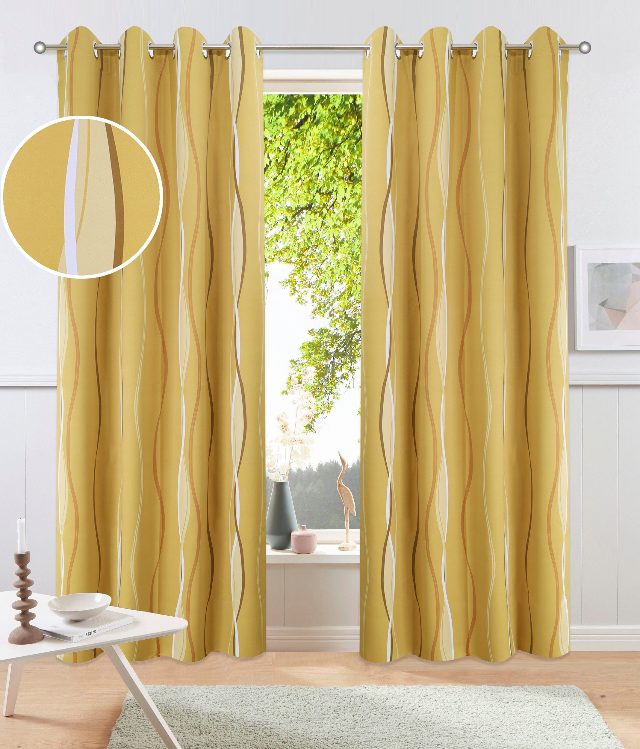 my home Gardine Dimona Blackout, Ösen günstig online kaufen