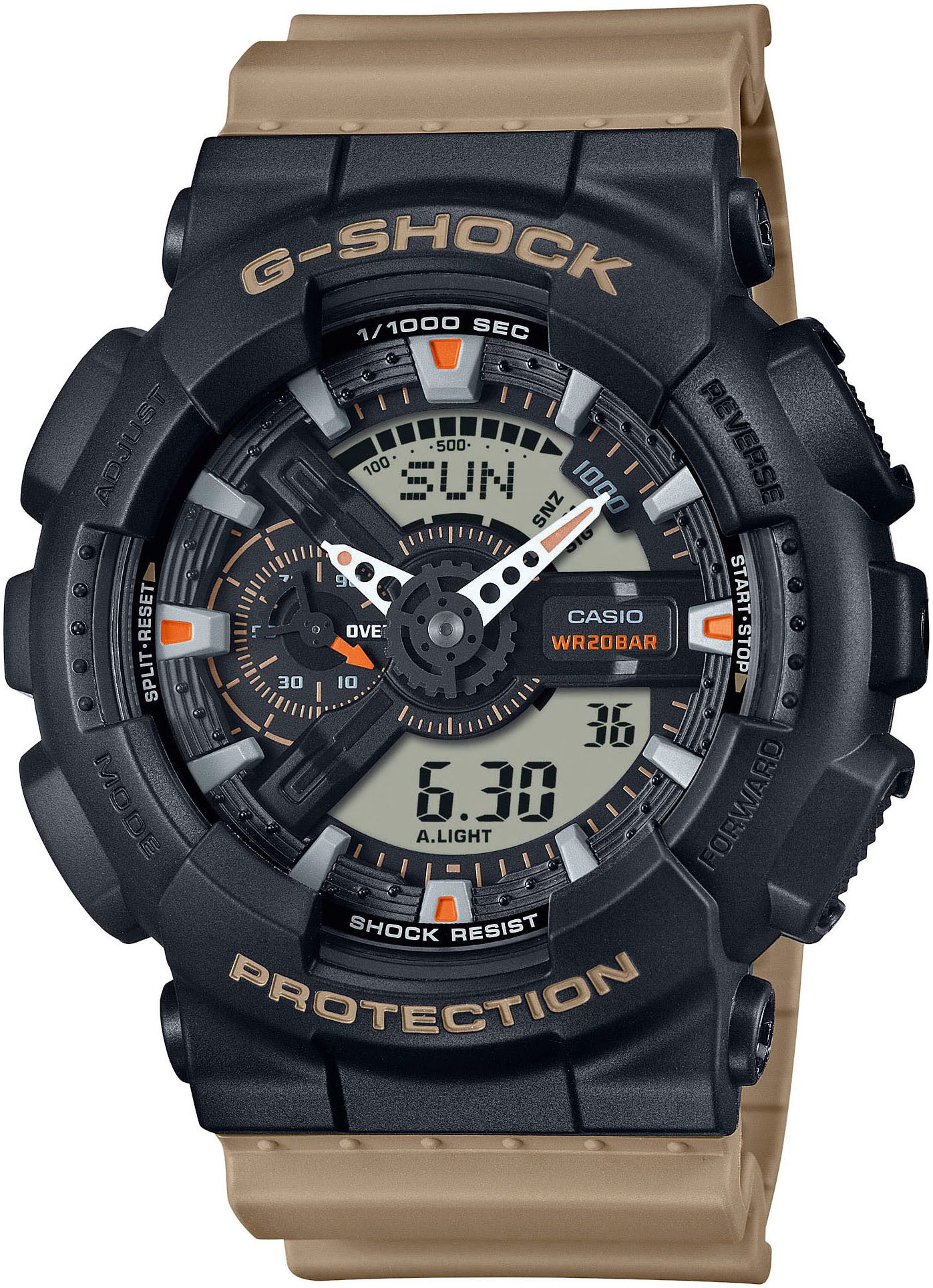 CASIO G-SHOCK Chronograph GA-110TU-1A5ER, Quarzuhr, Armbanduhr, günstig online kaufen