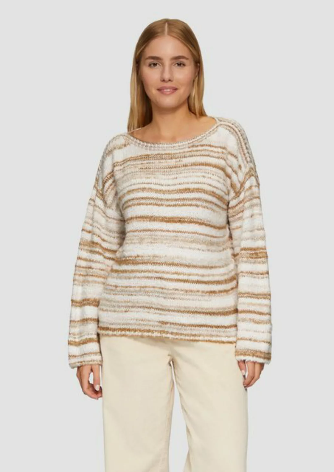 s.Oliver Strickpullover Strukturierter Relaxed Fit-Pullover mit überschnitt günstig online kaufen