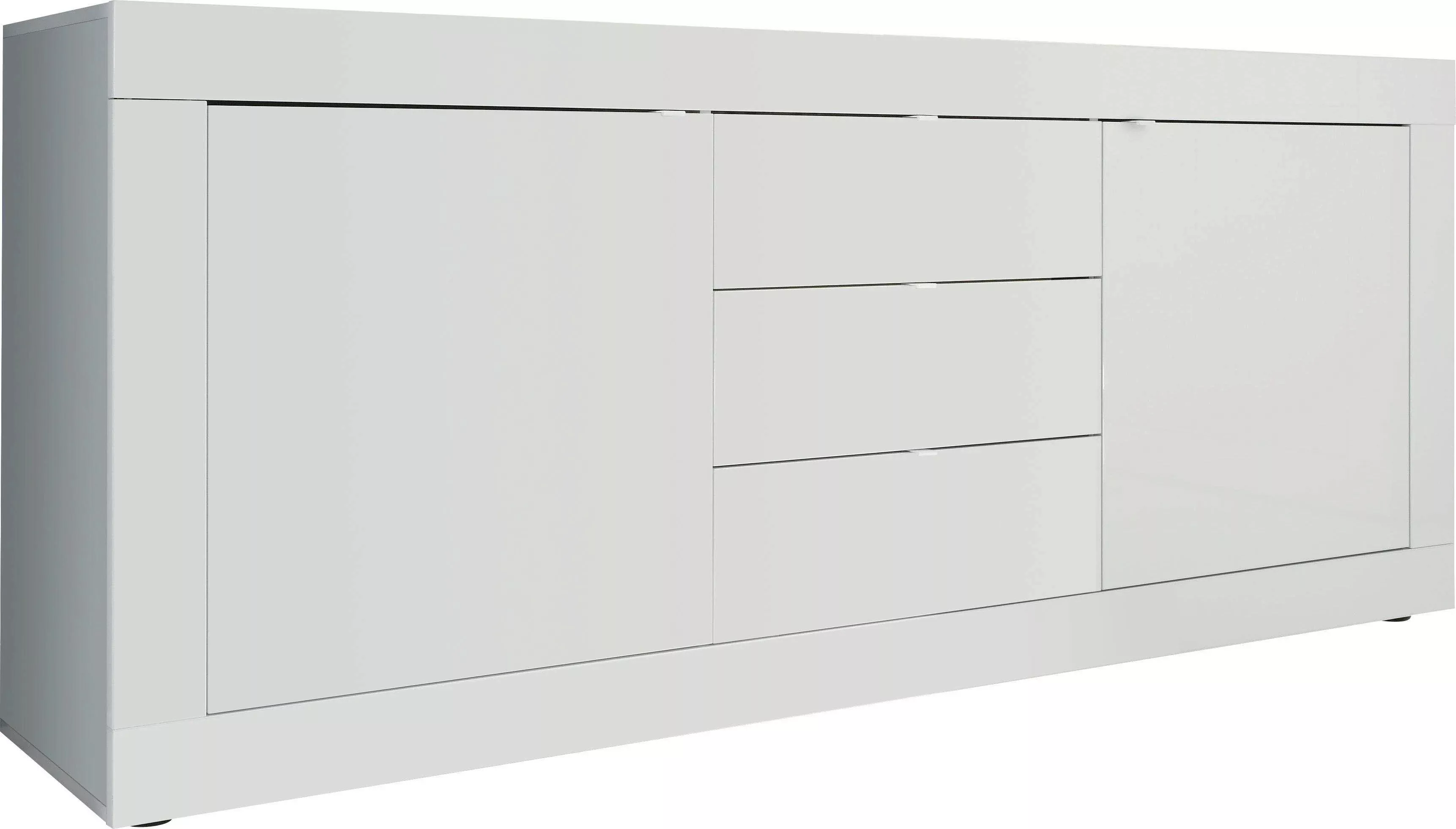 INOSIGN Sideboard "Basic Breite 210 cm, Kommode 2 Türen, 3 Schubkästen, Anr günstig online kaufen