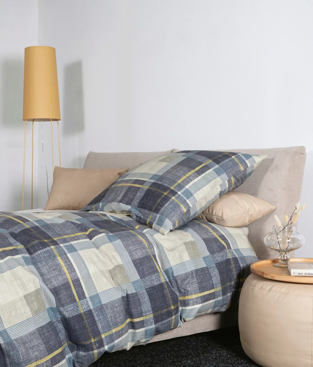 Janine Janine Feinbiber Bettwäsche DAVOS 65159 denimblau Größe:  240x220 cm günstig online kaufen