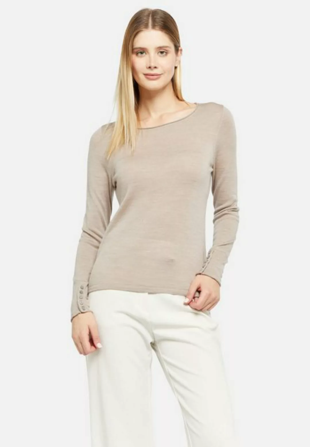 Lawrence Grey Strickpullover Pullover Mit Zierknöfen An Den Ärmeln günstig online kaufen