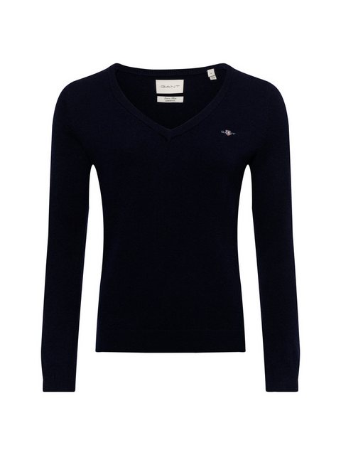 Gant V-Ausschnitt-Pullover EXTRAFINE LAMBSWOOL V-NECK günstig online kaufen