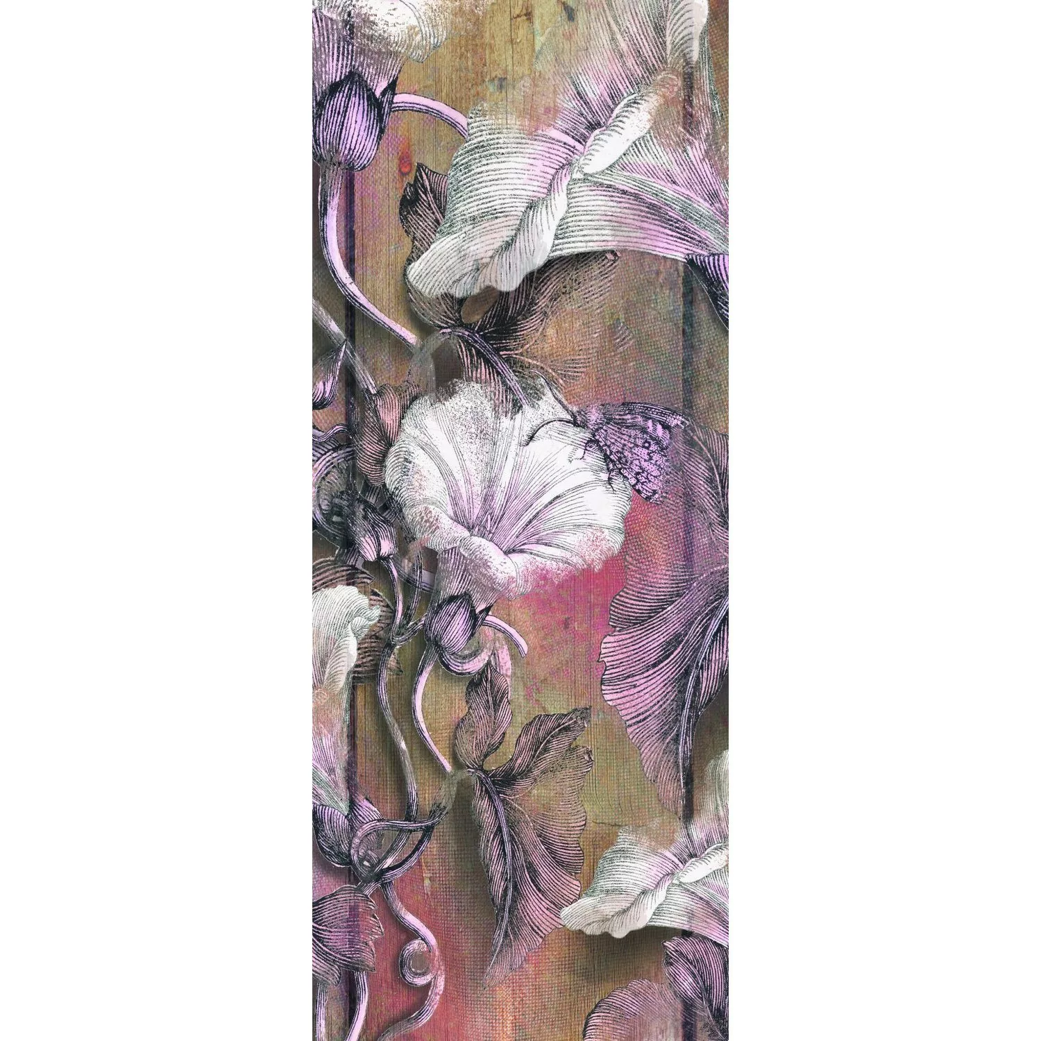 Sanders & Sanders Fototapete Kirschblüten Beige und Rosa 100 x 250 cm 61196 günstig online kaufen